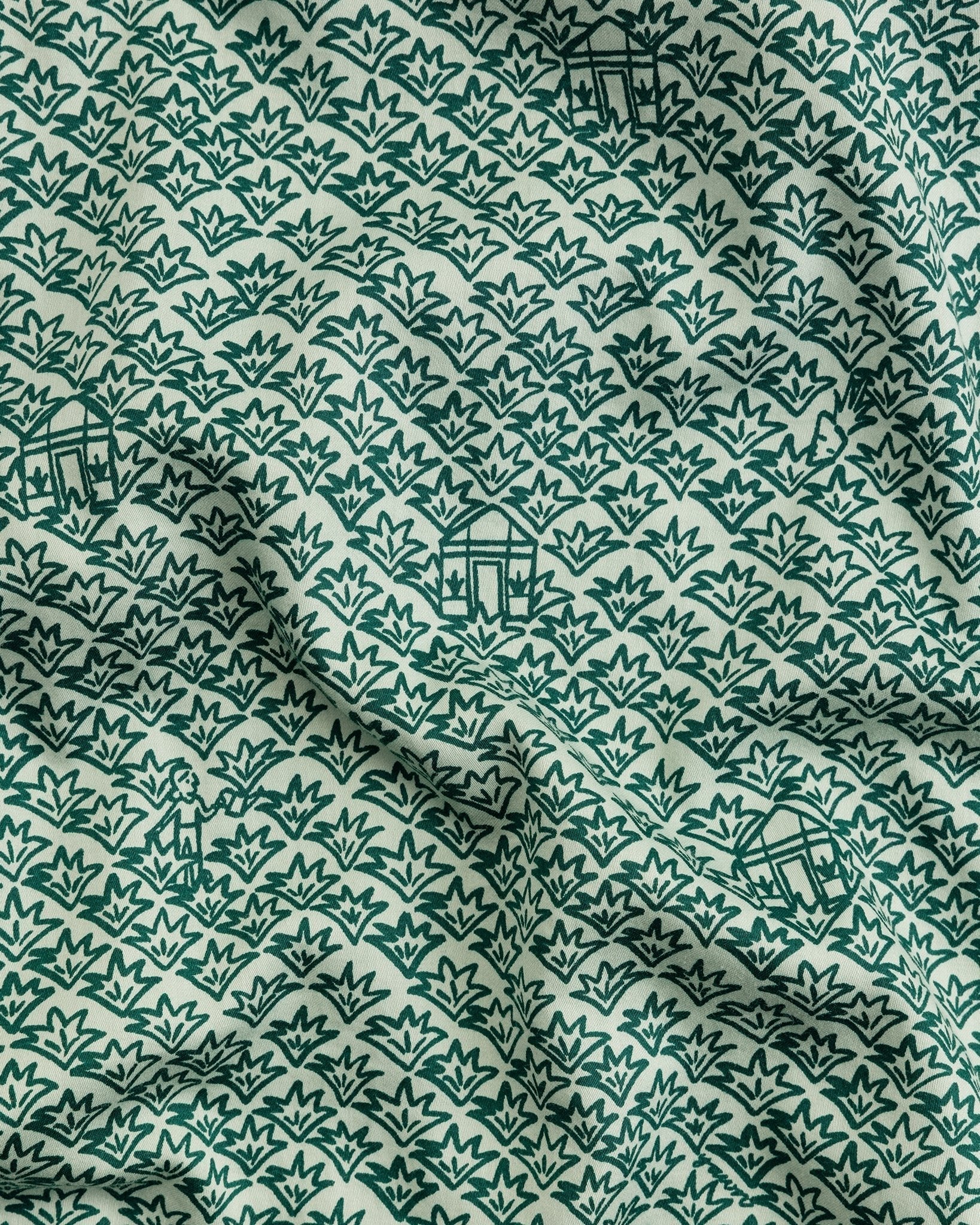 Organic Cotton Green Pyjama Bottoms, Ms Greenhouse