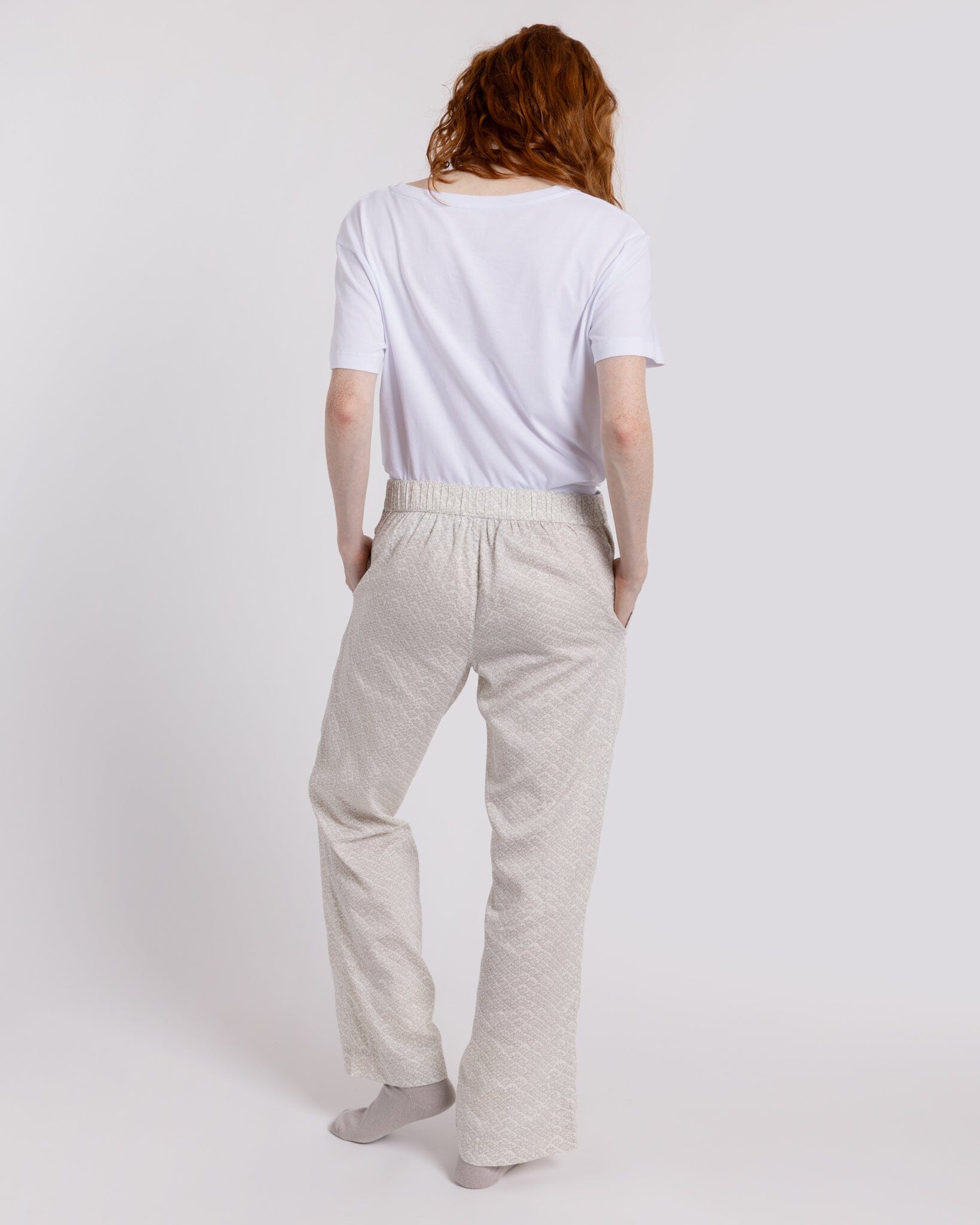 Organic Cotton Cream Pyjama Bottoms, Ms Greenhouse