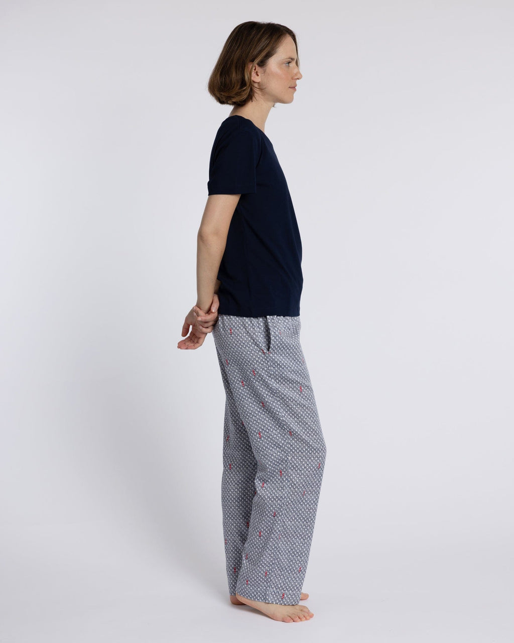 Organic Cotton Grey Pyjama Bottoms, Port in a Storm