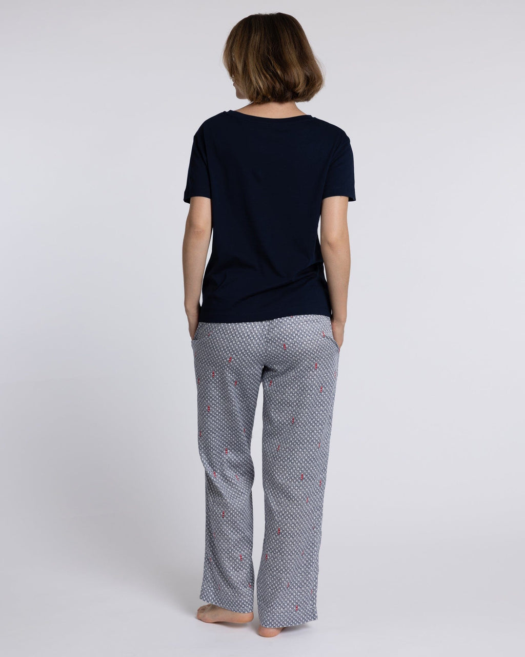 Organic Cotton Grey Pyjama Bottoms, Port in a Storm