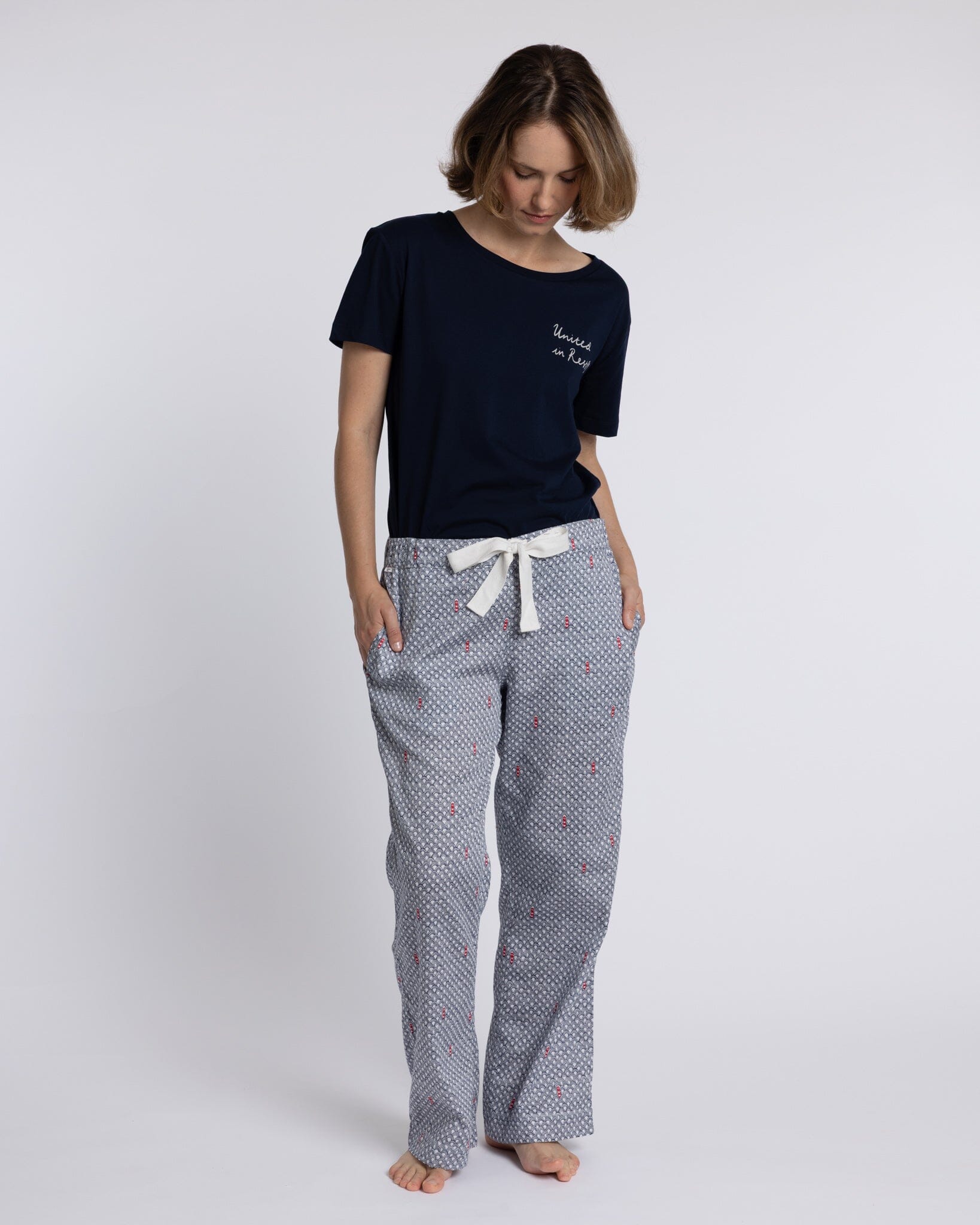 Organic Cotton Grey Pyjama Bottoms, Port in a Storm