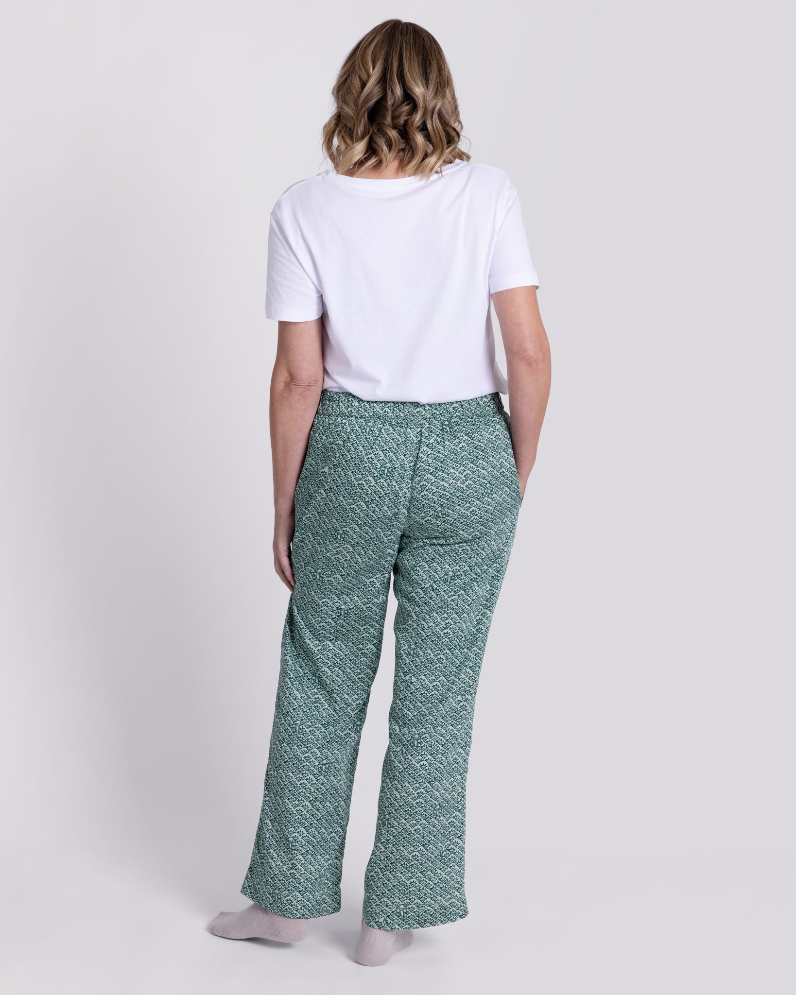 Organic Cotton Green Pyjama Bottoms, Ms Greenhouse